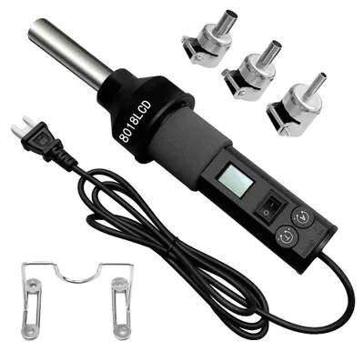 Zdjęcie produktu dla Suszarka gorącym powietrzem, moc 450W, napięcie AC 220V, regulacja temperatury, wyświetlacz LCD, prąd 2,5A