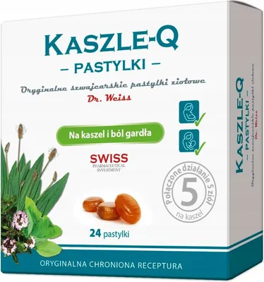 Zdjęcie produktu dla Kaszle-Q Pastylki, 24 pastylki do ssania