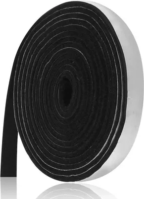 Produktbild von Selbstschmelzende Heizungs-Isolierkord 3 Meter 12 mm breit 3 mm dick hitzebeständig - schwarz