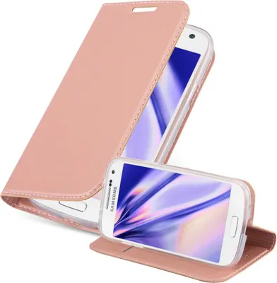 Produktbild von Cadorabo Handyhülle für Samsung Galaxy S4 MINI Schutz Hülle in Rosa Cover Etui Book Case Booklet