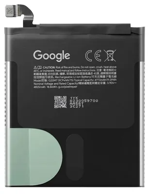 Produktbild von Google, Originalakku Li-Ion 4970mAh Ref. G20M7 für Google Pixel 10, Schwarz