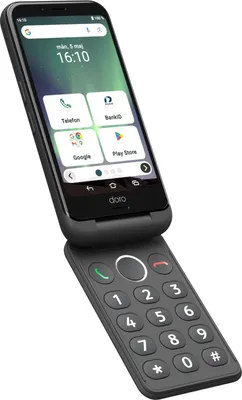 Image de Doro Aurora 21 11,4 cm (4,5") Double SIM Android 14 4G USB Type-C 4 Go 64 Go 3000 mAh Graphite