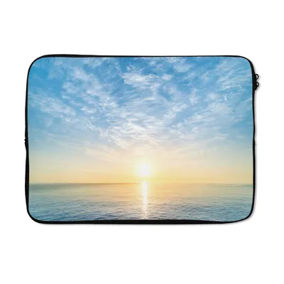 Produktbild von MuchoWow® Laptop Hülle 13 Zoll Meer - Sonne - Wolken Laptoptasche - Laptophülle - Sleeve - Rundumschutz