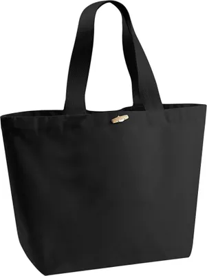 Image de Westford Mill Organic Marina XL Sac à provisions BC3621 (Taille unique) (Noir)