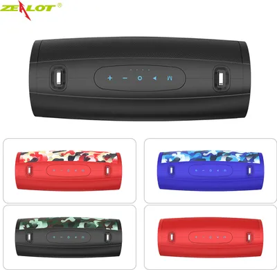 Produktbild von ZEALOT S38 Tragbarer kabelloser Lautsprecher, BT 5.0 Lautsprecher, IPX5 wasserdichte Lautsprecher, HiFi-Sound, FM AUX, TF-Karte, lange Standby-Zeit