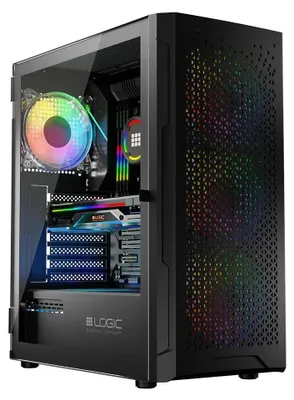 Produktbild von Logic ARAMIS ARGB MINIDI USB-3.0-Gehäuse schwarz
