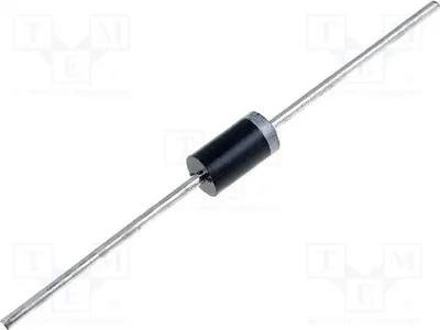 A single electronic component, a diode, is shown against a plain white background.