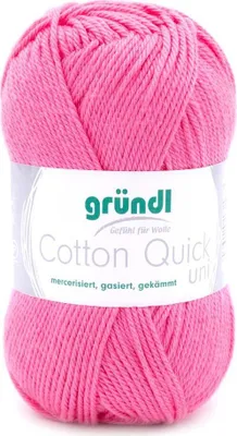 Produktbild von Gründl Baumwolle quick uni,50g.100%Baumwolle,mercerisiert,Häkel- u. Strickgarn,50g / 125 m,NS 3-4 107