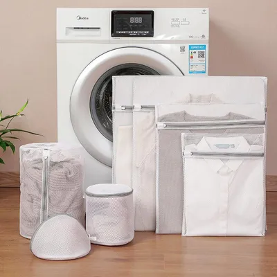Produktbild von INF 7-teiliges Wäschenetz-Set: Grobmaschig, Polyester, Verschiedene Größen