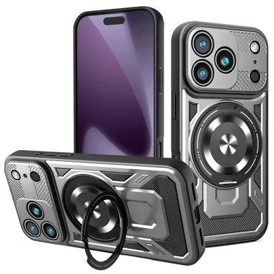 Produktbild von Techsuit - RuggedCam Hülle für iPhone 17 Pro - grau