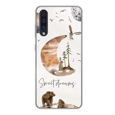 Produktbild von MuchoWow® Handyhülle Schutzhülle Hülle für Samsung Galaxy A50 Zitate - Kinder - Sprichwörter - Süße Träume - Jungen - Mädchen - Kinder Silikon Softcase Handy Hülle - Mobiltelefonhülle