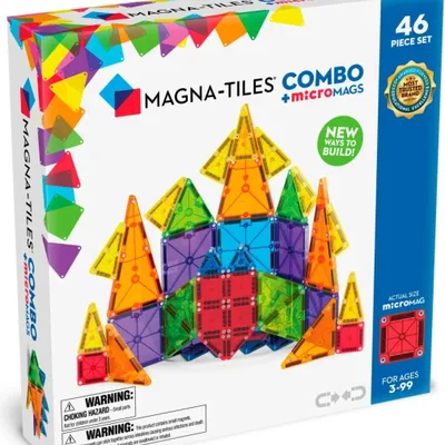 Imagen del producto de Magna Tiles - Magnetic Combo kit (46 pcs)
