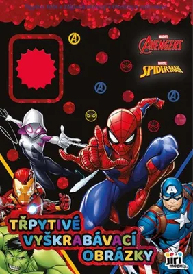 Zdjęcie produktu dla Trblietavé vyškrabávacie obrázky Marvel
