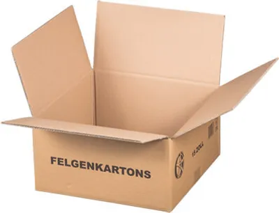 Produktbild von 4x Felgenkarton für 15 Zoll - 420x420x215mm 2-wellig