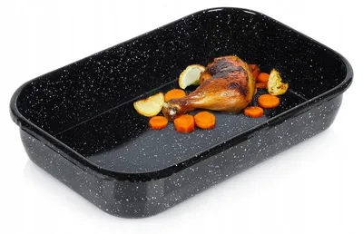 Produktbild von Vilde Emaille Bräter Auflaufform 3,4L für Backofen