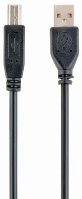 Productafbeelding van Gembird CCP-USB2-AMBM-10 USB-kabel, 3,04 meter, USB A naar USB B, zwart