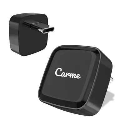 Produktbild von CarMe Ultra Mini USB-C 2-in-1 CarPlay Dongle - Schwarz