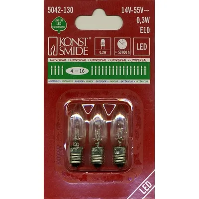Produktbild von Konstsmide LED bulb, universal (4-16), Transparent, LED, Warmweiß, 18 g