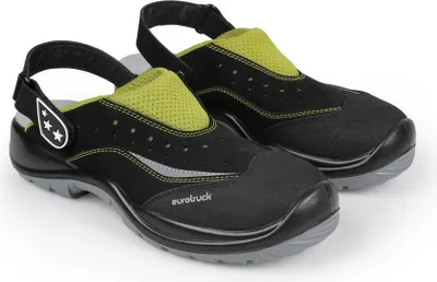 Image de Chaussures de sécurité Lampa Green Dragon, sabot, taille EU 45, conformes à la norme EN ISO 20345