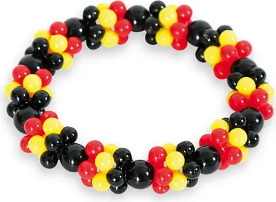 Produktbild von Deutschland Fan Armband Kugeln EM Fußball Europameisterschaft Einheitsgröße