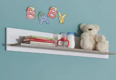 Produktbild von Wandregal LUCA Babyzimmer Pinie weiß