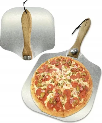 Obrázek produktu pro Škrabka na pizzu 30,5 cm Škrabka na pizzu kovová hliníková škrabka na chléb Škrabka na pizzu do trouby