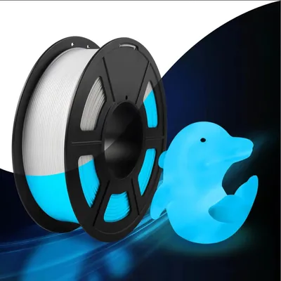 Produktbild von Im Dunkeln leuchtendes PLA-Filament - 3D-Drucker-Filament - 1 kg - 1,75 mm - Toleranz ±0,02 mm - Luminous WBL