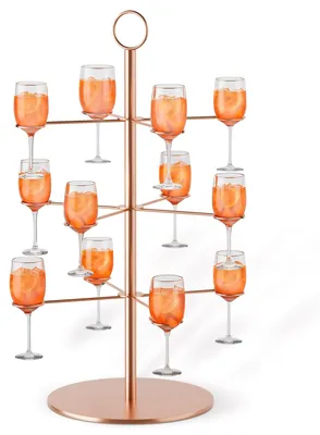 Getränketurm 3 Ebenen 12 Gläser Aperol Tower Cocktailständer