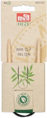 Productafbeelding van Bamboe Breinaald - Rondbreinaald - Trui Breien - Taps toelopende Tips - 40 cm - Beige