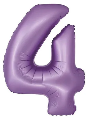 Produktbild von Balon fol Smart Cyfra4 lawendmat76cm CH-SLW4 58731