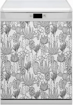 Produktbild von Abwaschbar 60x70 cm Geschirrspüle Magnetmatte Küche Dekorative  - Kakteen