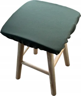 Produktbild von Hockerkissen, Quadratisches Kissen, Olive, 30 x 30 cm, Küchenhockerkissen, Weiches quadratisches Hockerkissen