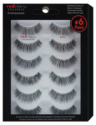 Produktbild von Red Cherry Eyelashes Professional Echthaarwimpern 213 - 6 Pairs