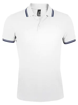 Immagine prodotto di SOLS - Polo da uomo "Pasadena" LT1434 (M) (bianco/blu navy)