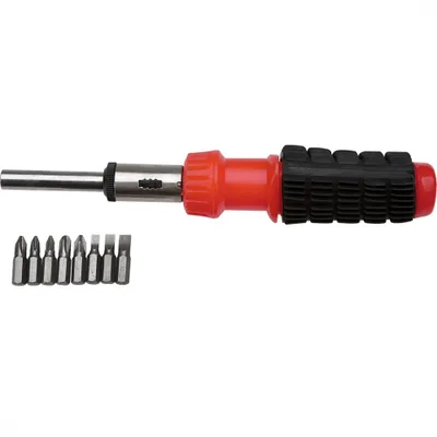 Obrázek produktu pro Top Tools Šroubovací bity s rukojetí, sada 9 ks.