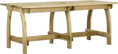 Image de Table de jardin 220x74x75 cm Bois de pin imprégné