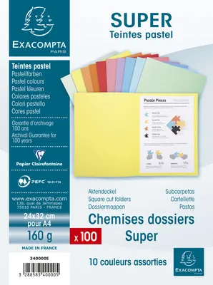 Image de Ad A4 Jura 160G 100pcs 5-couleurs
