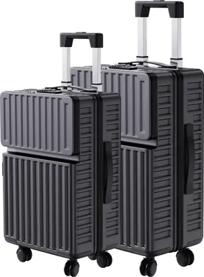 Image de Valise, coque rigide, serrure TSA, noir