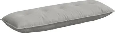 Zdjęcie produktu dla vidaXL Poduszka na plecy jasnoszara 140 x 50 cm tkanina z mikrofibry