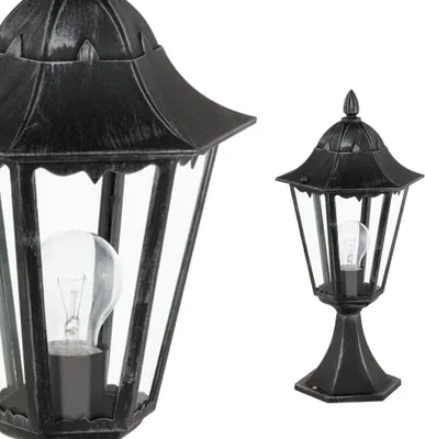 Zdjęcie produktu dla EGLO NAVEDO, Zewnętrzne oświetlenie postument/słup, Czarny, Aluminium, IP44, Ogród, E27