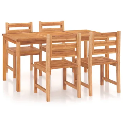 Produktbild von 5-tlg. Garten-Essgruppe Massivholz Teak