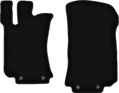 Image de Wielganizator Tapis avant de sol velours sur-mesure pour Mercedes R251 / V251 (2005-2013, 7 personnes) noir, jeu 2 pièces, fixations