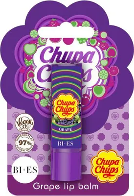 Produktbild von BIES Chupa Chups Lippenbalsam mit Traubengeschmack, 4 g