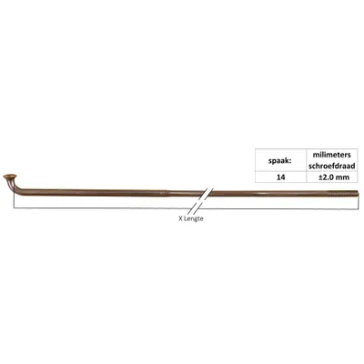 Produktbild von Sapim Speichen 14-298 X-Strong Edelstahl mit Nippel (100 Stück)
