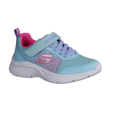 Produktbild von Skechers Microspec Plus Swirl Sweet Aqua Synthetic/Pink Trim Größe EU 28