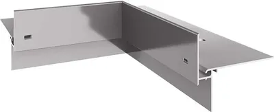 Produktbild von Renoplast Aluminium Traufprofil W35+ Belüftungsboden, Innenecke 90°, Grau