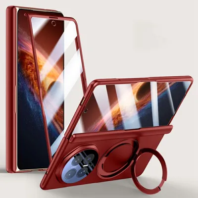 Produktbild von Handyhülle + 9H Schutzglas + Magnet Ring Honor Magic V6 5G Kunststoff Full Cover
