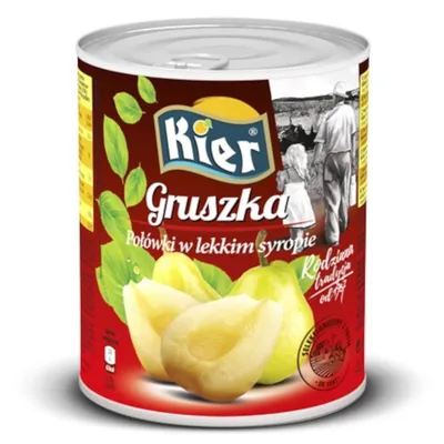 Zdjęcie produktu dla Gruszki Williams połówki w syropie 820g/460g