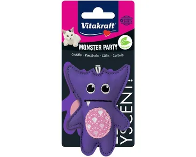 Obrázek produktu pro Hračka pro kočky Vitakraft Monster, fialová, 9 cm