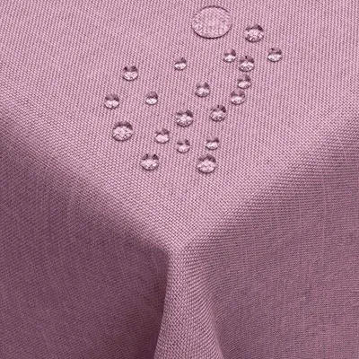 Produktbild von DecoHomeTextil Leinen Optik Tischdecke Lila Eckig 130 x 160 cm mit Lotus Effekt Abwaschbar